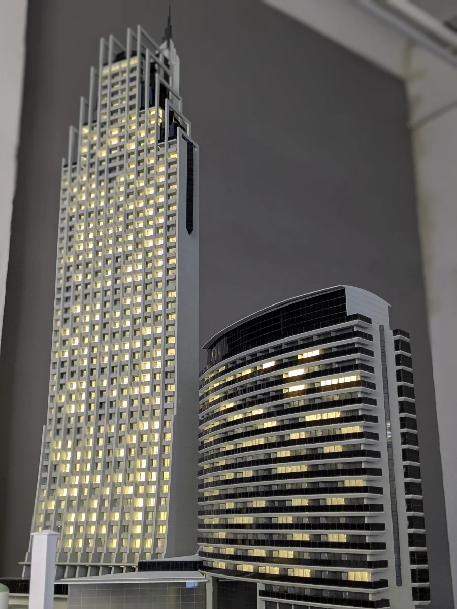Maqueta del Hotel Bali en Benidorm