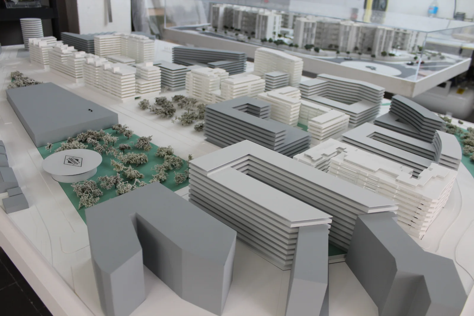 Maqueta urbanística de Arganda en el taller de MODELARQ